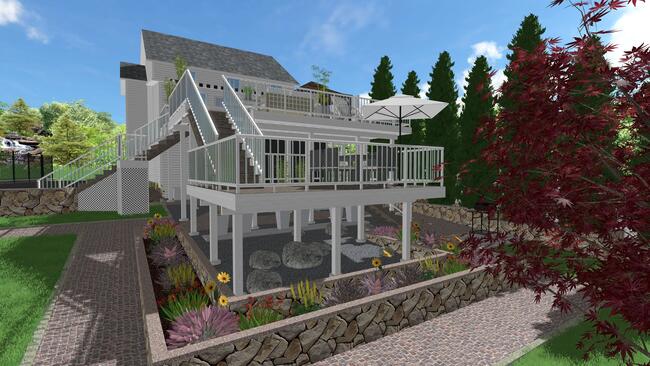 Beautiful backyard design